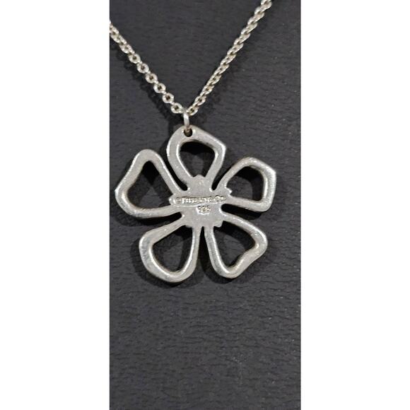 Tiffany & Co. Sterling Silver 925 Flower pendant necklace - Picture 3 of 5